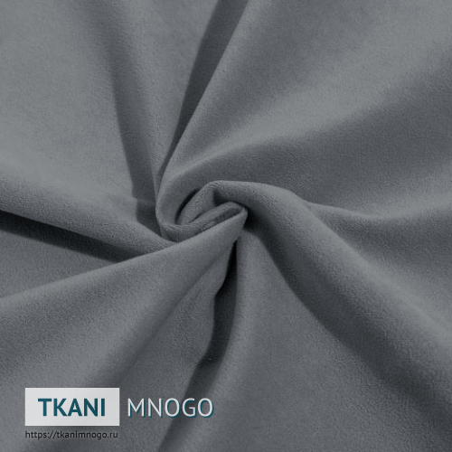 Фото фактуры велюра “Proshe-V32” (однотонный серый)