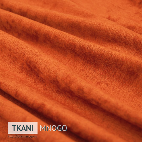 Фото фактуры велюра “13” (однотонный оранжевый)