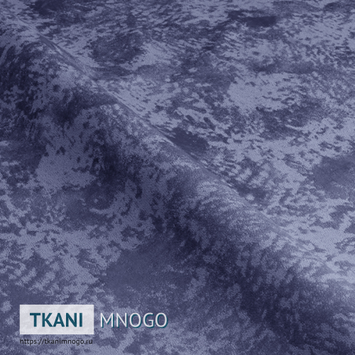 Фото материала велюра “Bars-15” (однотонный, узор синий)