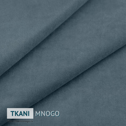 Фото обивки велюра “78” (однотонный синий)