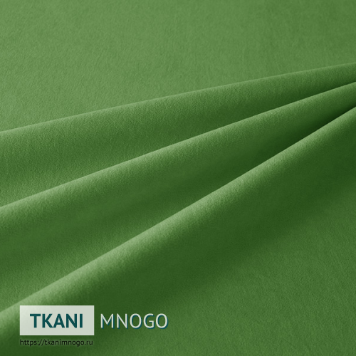 Фото материала велюра “Lion-318” (однотонный зеленый)
