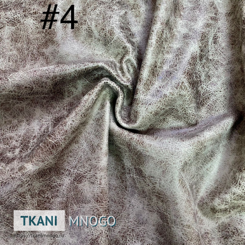 Фото ткани 017-4 - серый узор. Производитель Китай. Замша крупным планом.