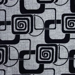 Рогожка С флоком - 261-1 (серый) - Мебельная ткань С флоком
