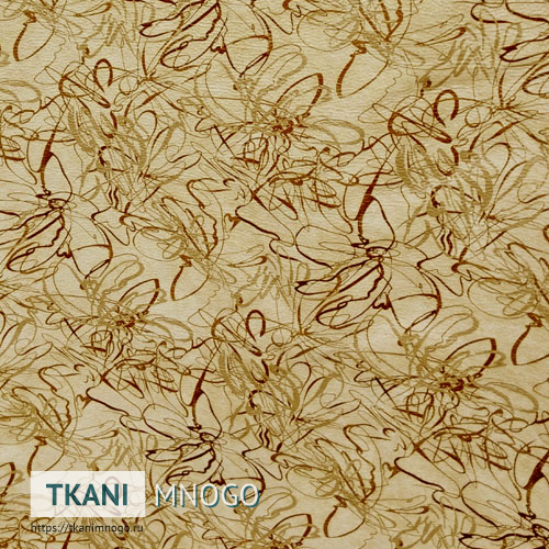 Фото текстиля Арбореал AL752-2 артикул - бежевый узор. Производитель Китай. Замша - фактура.